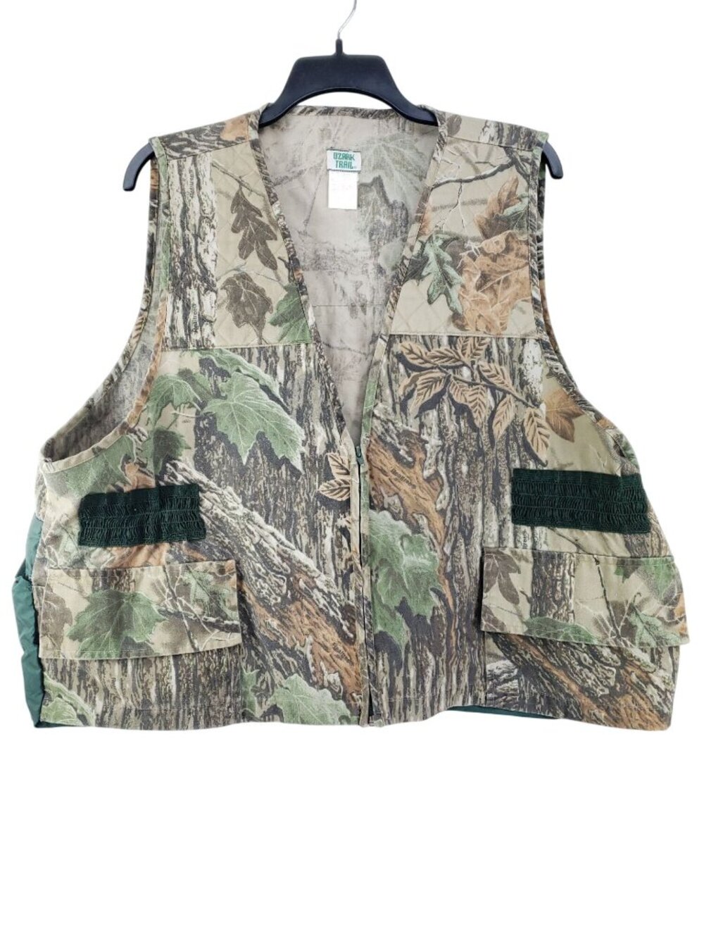 Ozark Trail Hunting Vest Mens 2XL Camouflage Cotton Blend Loose Fit Outdoor Wear